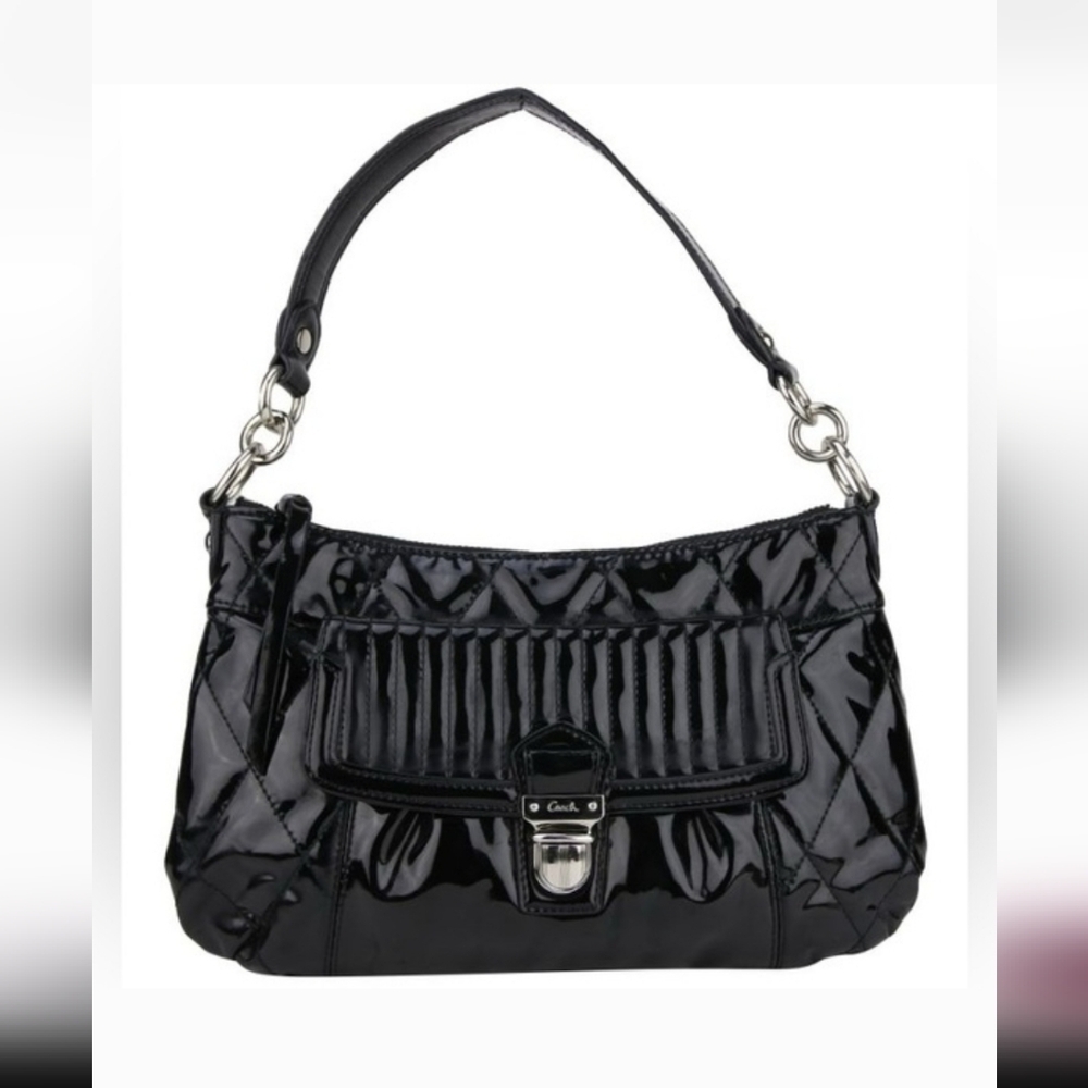 🔥LOW START🔥Coach POPPY Patent Leather Bag - Picture 11 of 12